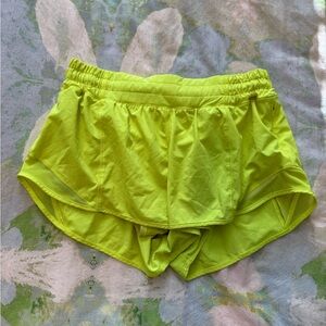 lululemon athletica Neon Yellow Athletic Shorts